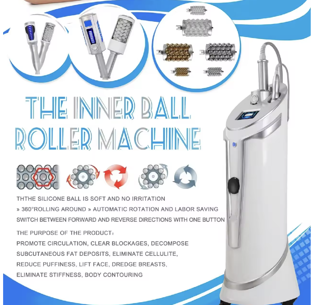 Lymphatic Drainage Cellulite Reduction Beauty Roller Slimming Machine Massage / Inner Ball Roller Machine